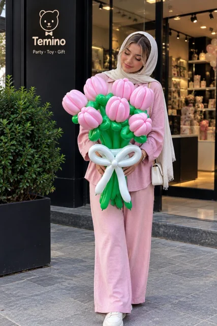 دسته گل بادکنکی شیراز